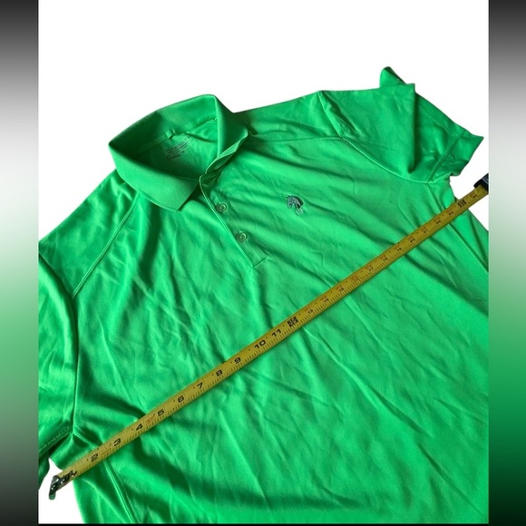 Nike Golf Polo Lime Green Shirt with embroidered Horse Head - Picture 9 of 10